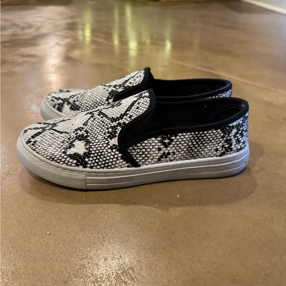 Snake Print Slip Ons